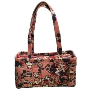 RARE Disney Parks Harvey's Mickey Americana 2009 Couture Seatbelt Baguette bag